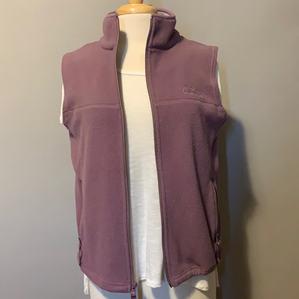 Cabela’s light purple fleece vest